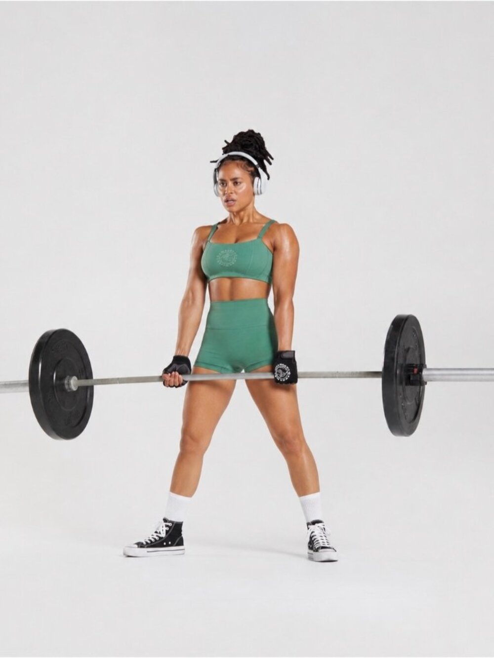Gymshark Legacy FULL SET Sports Bra top & high waist Hoya Green small active gym